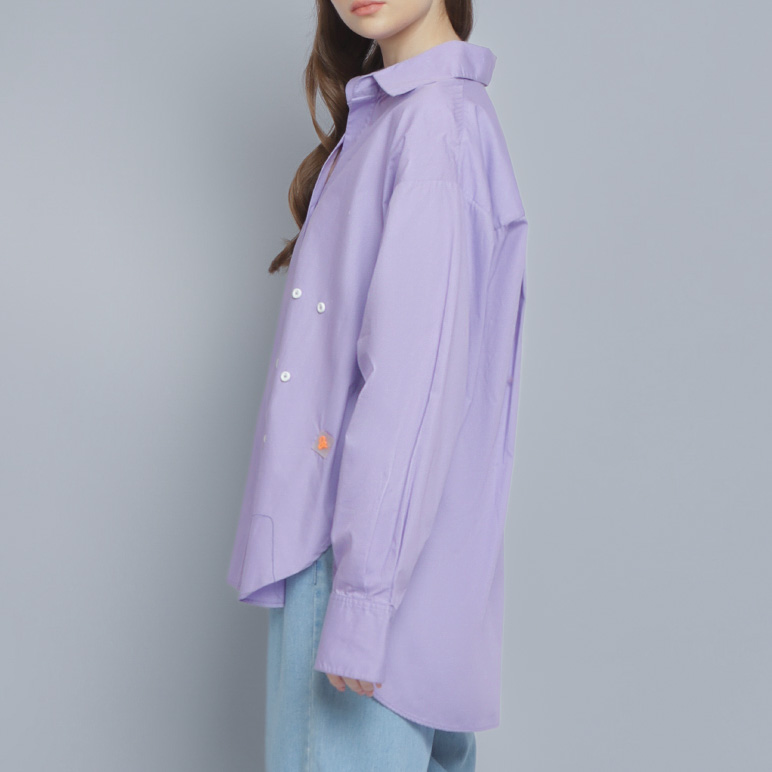 NASL Adjustable Wrap Shirt in Purple
