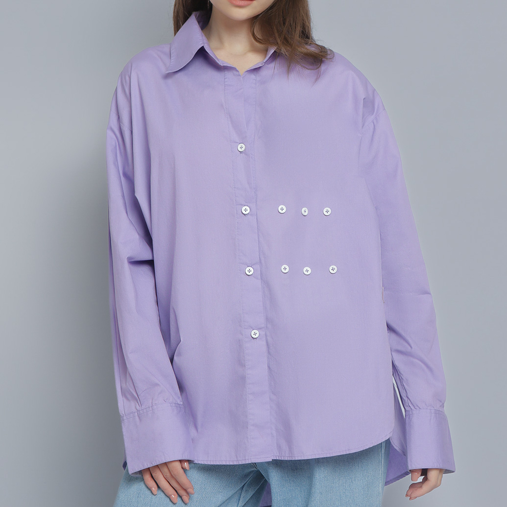 NASL Adjustable Wrap Shirt in Purple