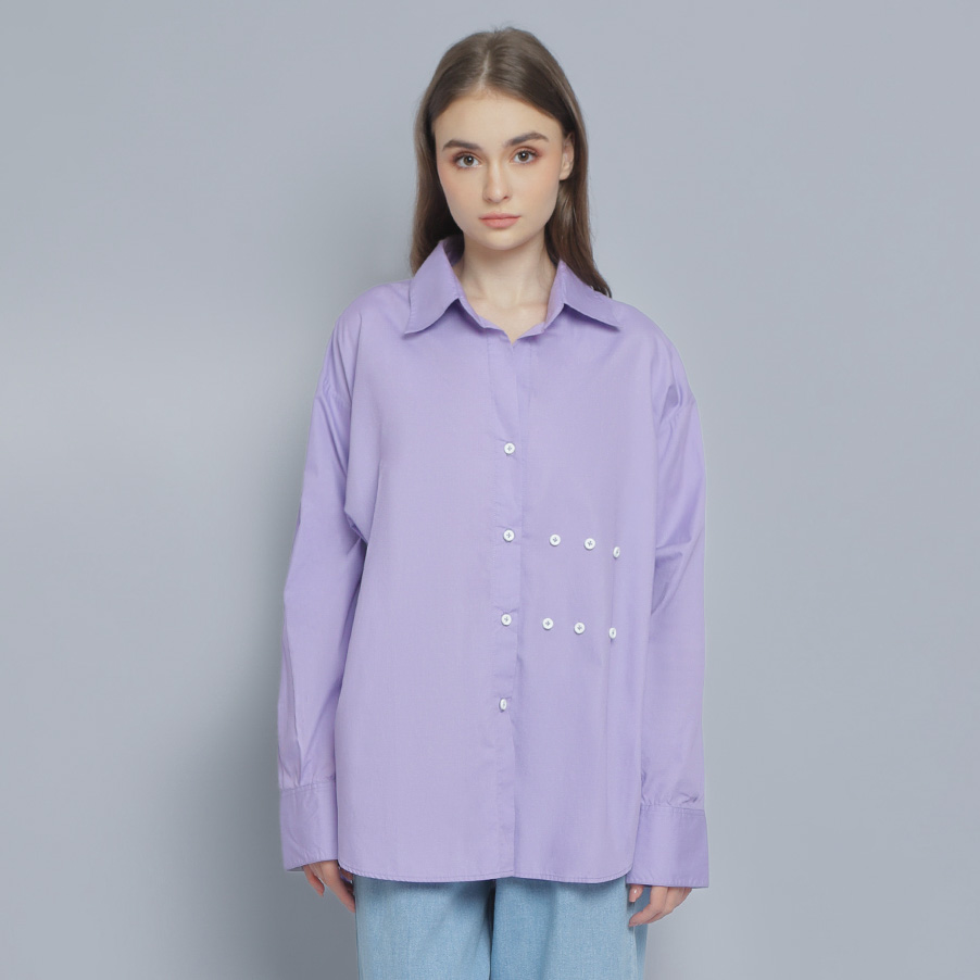 NASL Adjustable Wrap Shirt in Purple